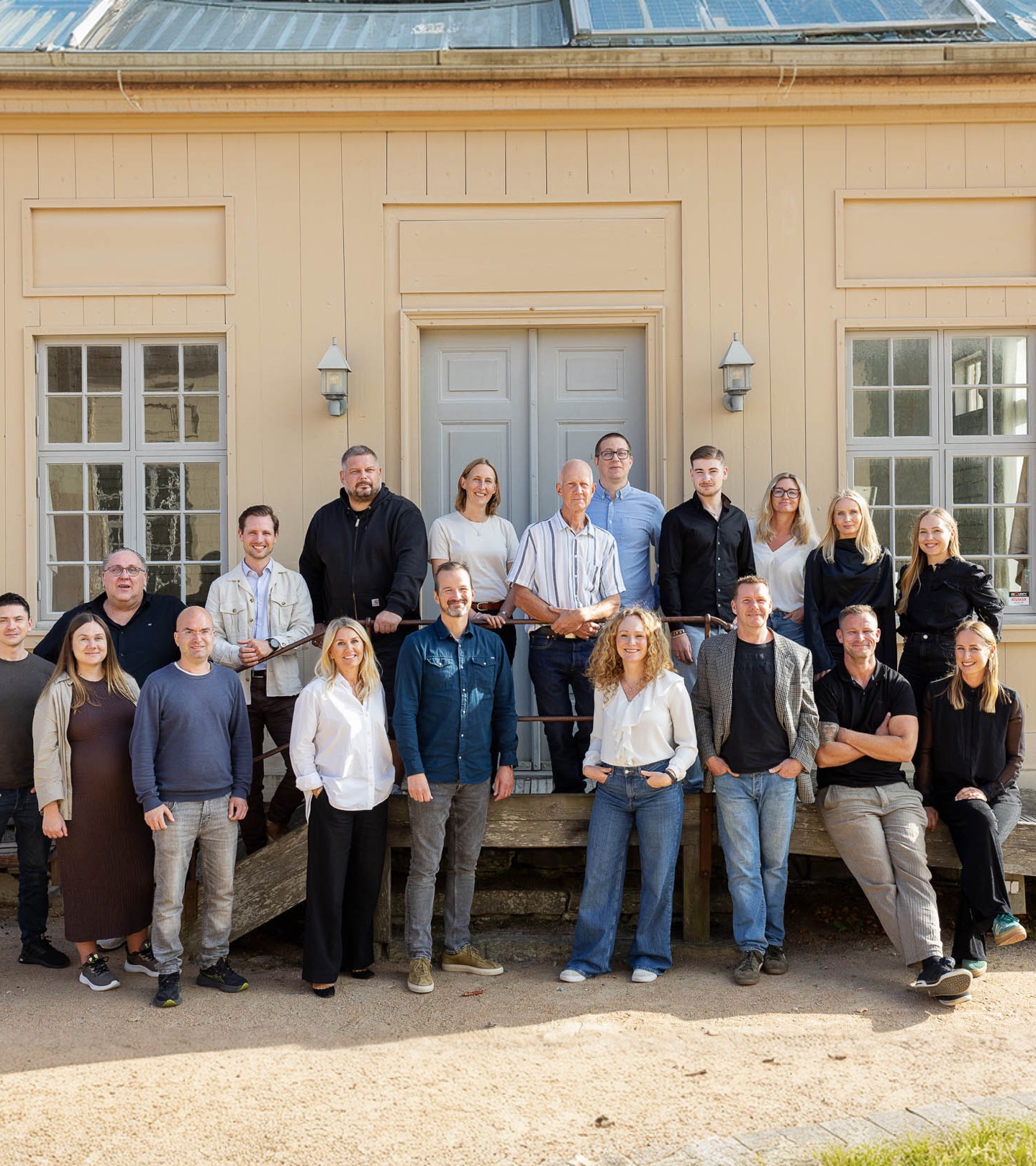 The Gomero team outside the company offices