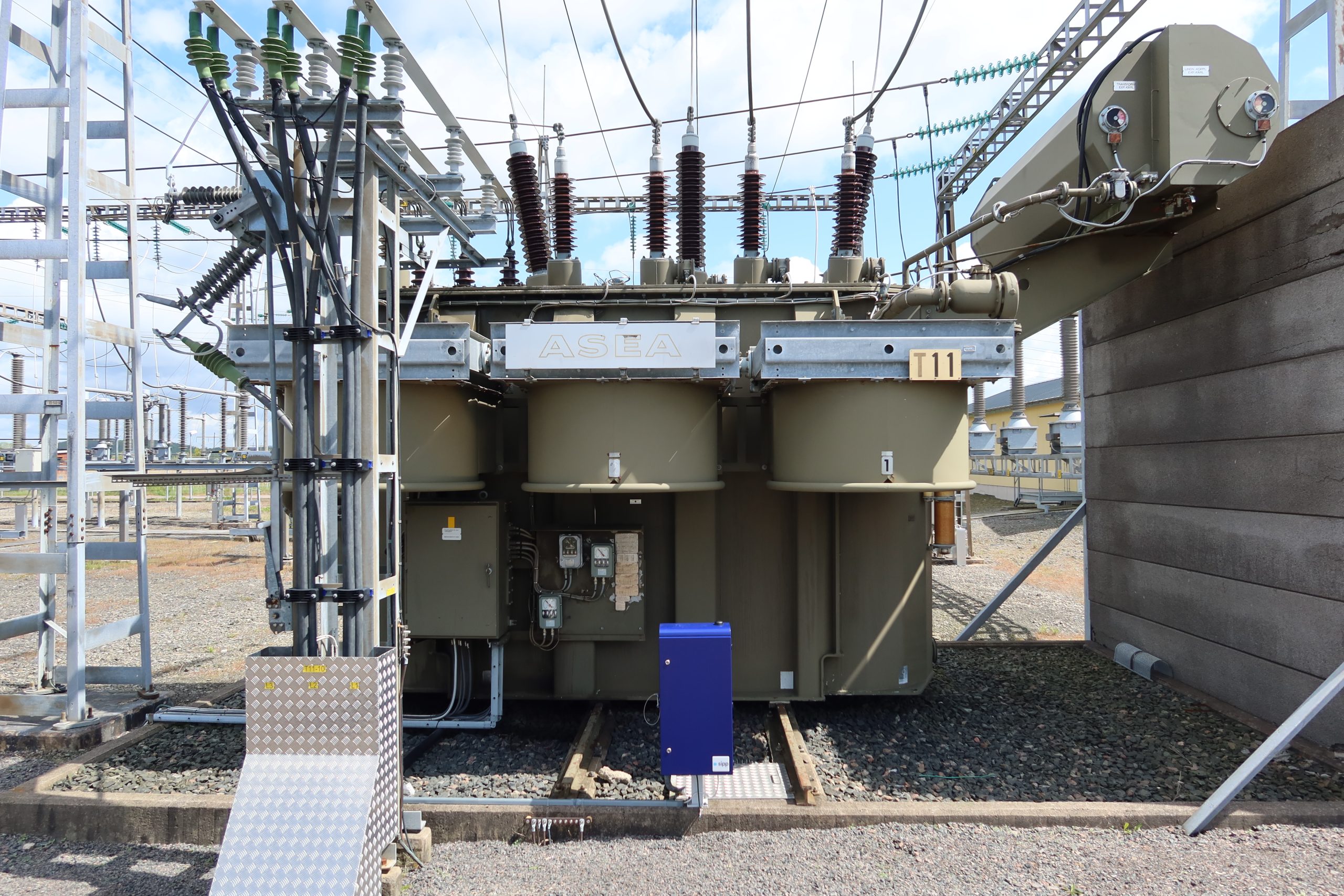 Transformer at a substation